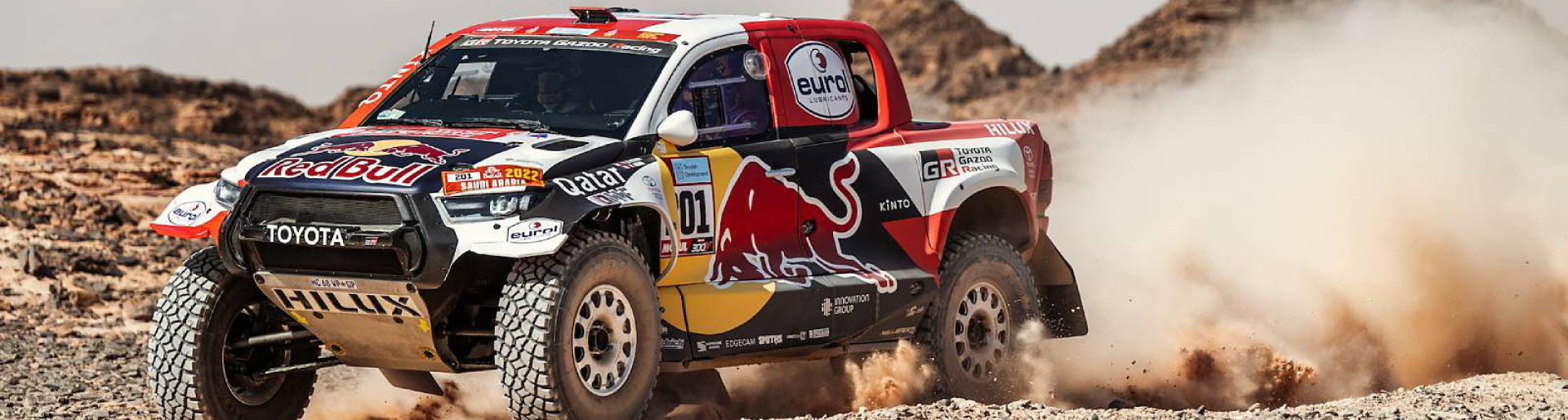 Изображение на странице НАССЕР АЛЬ-АТТИЯ ЗА РУЛЕМ TOYOTA HILUX СТАЛ ПОБЕДИТЕЛЕМ РАЛЛИ-РЕЙДА «ДАКАР-2022» Тойота Центр Рязань